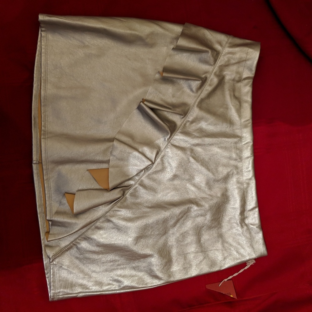 Faux Leather Skirt
